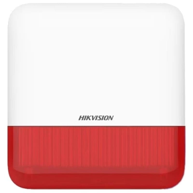 Hikvision DS-PS1-E-WE Kablosuz Dış Ortam Sireni (Kırmızı)