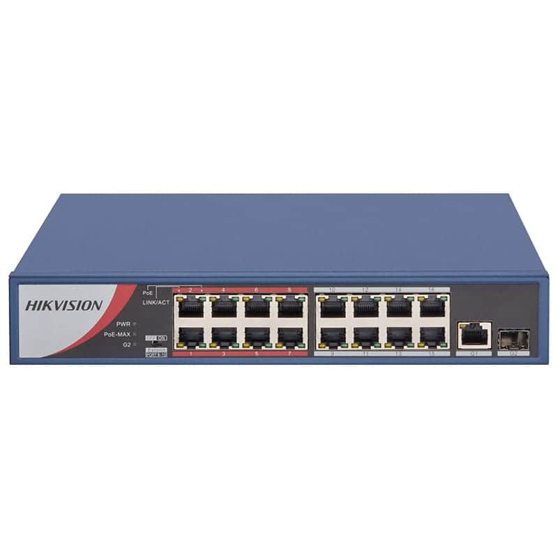 Hikvision DS-3E0318P-E/M 16 Port 10/100
