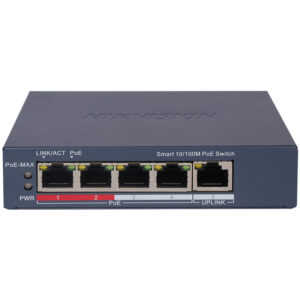 Hikvision DS-3E1105P-EI | 4 Port 10/100 Mbps 60W Smart PoE Switch